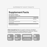 Humann SuperBeets Heart Tablets Smooth Coat 500mg, 60 Count