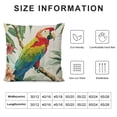 thumbnail image 5 of Fenyluxe  Tropical Birds Toucan Throw Pillow Covers Parrots Flowers Leaves Outdoor Decorative Pillows Cushion Cases for Couch Sofa Bed Home Decor 18x18in, 5 of 5