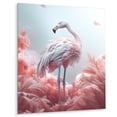thumbnail image 2 of Designart "Pink Flamino Photography II" Animals Flamingo Wall Art For Kitchen, 2 of 5