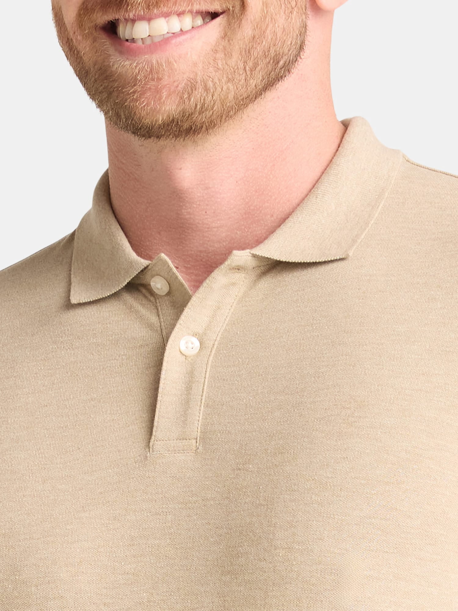 George Men's & Big Men's Active Fit 2-Pack Pique Polo Shirt, Sizes XS-3XL