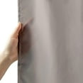 thumbnail image 2 of Standard Size Shower Curtain, Polyester Durable Solid Shower Curtain for Hotel with Hooks, Weighted Hem, Waterproof, Chocolate, 72x72 Inch, 2 of 7