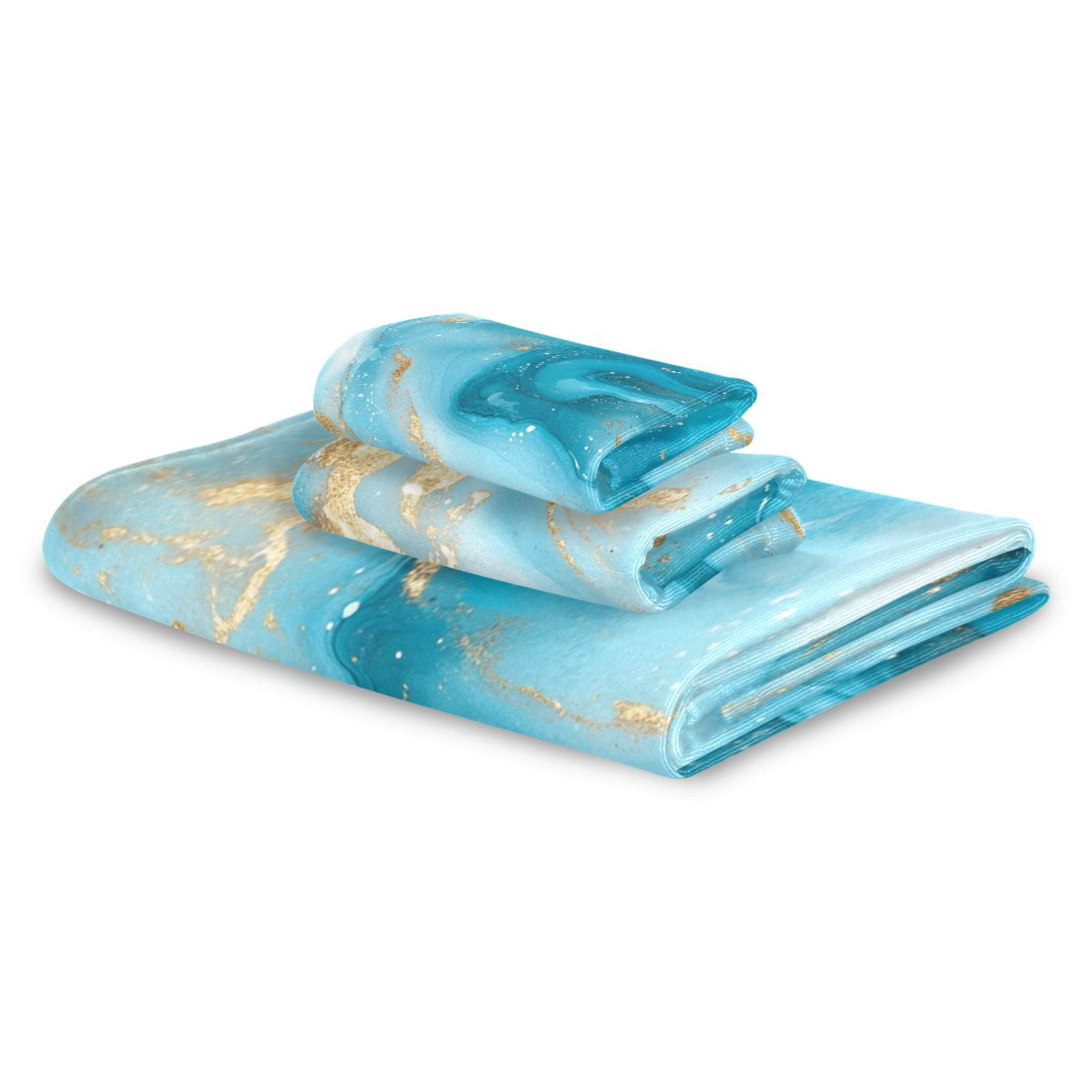 Three-Piece Towel Set Face Towel Towel Set Hand Towel Bath Towel Cotton Bath Towels Bath Towel Sets Hand Bath Towels Pretty Marble Pattern