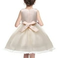 thumbnail image 5 of ATOGUTA Tulle Dress for Girls Tulle Princess Pageant Dress for Wedding Kids Gowns with Bow-knot White, Size 3T-10, 5 of 5