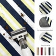 thumbnail image 5 of Area Rugs 4'x6'. Yellow Navy Blue Striped Carpet Runner Indoor Outdoor Rugs Home Decor Aesthetic, Neutral Minimalist Lines Non Slip Mats Washable Accent Rug for Living Room Bedroom, 5 of 8
