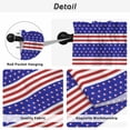 thumbnail image 5 of 4th of July Kitchen Curtains, Blue Star Red Striped Independence Day Light Filtering Window Curtain Panels, 2Pcs Rod Pocket Window Treatments Set for Study Room Bathroom Bedroom 52x54 Inches, 5 of 9