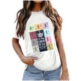 thumbnail image 1 of Fiudx Ofertas Relámpago Camisa de Pollo de Moda para Mujer Linda Granja Camisetas Mamá Causal Manga Corta Camisetas Tops Blusas, 1 of 3