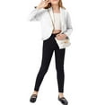 thumbnail image 4 of Lapel Collar Kids Girls Open Front Casual Blazer Coat, 4 of 5