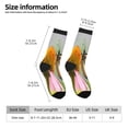 thumbnail image 2 of Fotbe A monarch butterfly Pattern Long Socks for Men & Women – Breathable & Stretchy Compression Socks, Ideal for Running, Travel, and Everyday Wear Size 5-11, 2 of 6