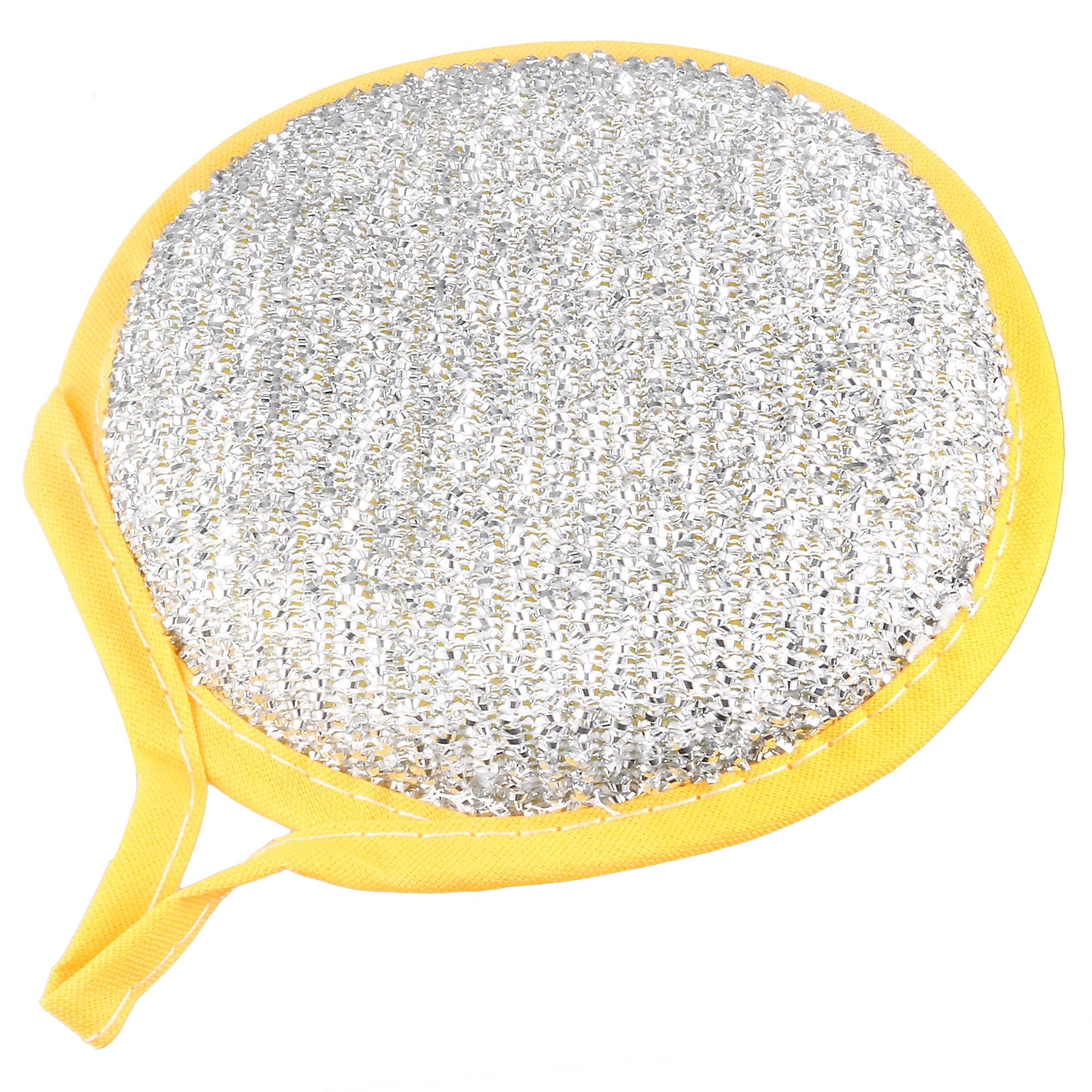 Uxcell 110mm Dia Bowl Dish Cleaning Round Shape Double Sided Scouring Pad Sponge Scrubber