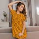 thumbnail image 3 of Easygdp Fall Cute Simple Scarecrow Camisón de manga corta para mujer, informal, estampado, 3 of 6