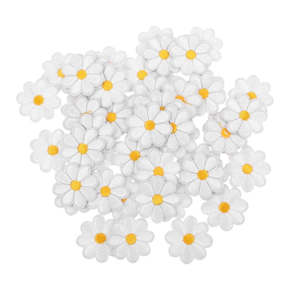 CIMAXIC Daisy Flower Applique Patches Multi Color for Clothing and Crafts