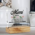thumbnail image 6 of Best Mimi Gift Mimi Definition Desk Decor Mimi Acrylic Desk Plaque Sign with Wood Stand Home Office Table Desk Sign Keepsake 4x4 Inch, 6 of 6