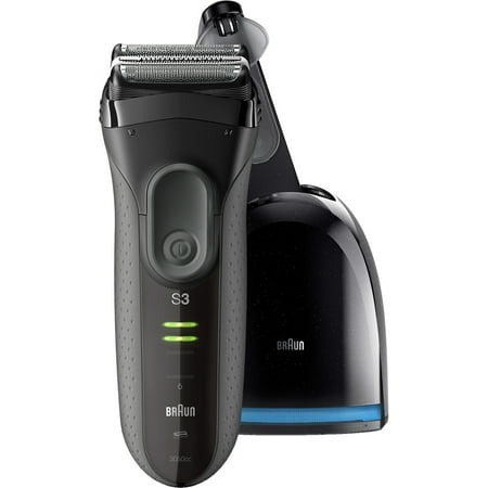 Braun Series 3 ProSkin 3050cc Electric Shaver for Men / Rechargeable Electric Razor with Clean&Charge System, Black