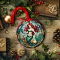 thumbnail image 3 of Mermaid Ornaments Ceramic For Christmas, Stained Glass Ornaments Ceramic Christmas 2025, 3 of 7