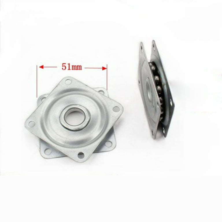 Glfill Rotating Turntable Bearing Hardware Square Ball Bearing Swivel Plates Heavy Duty Steel, Adult Unisex, Size: 2