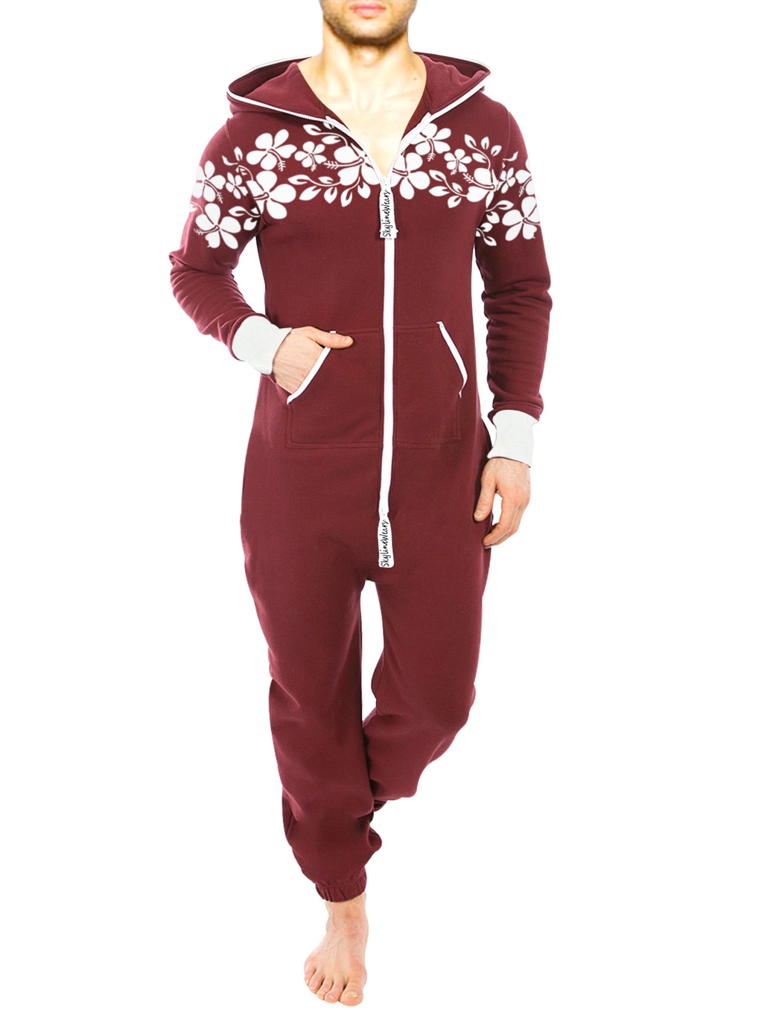 SkylineWears Mens Fashion One Piece Jumpsuit One Piece non Footed