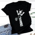 thumbnail image 4 of Yuwull Oversized T Shirts for Women, Womens Summer Tops Giraffe Print Graphic Short Sleeve Crew Neck T-Shirt Plus Size Womens Cute Tops, 4 of 6