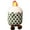 Green, variant on JWshufel Christmas Ornaments Plush Candle Doll Holiday Decoration with Smiling Face and Flame Embellishment Soft Lattice Texture Tabletop Mantel and Tree Accent for Indoor Home 5.9in Red