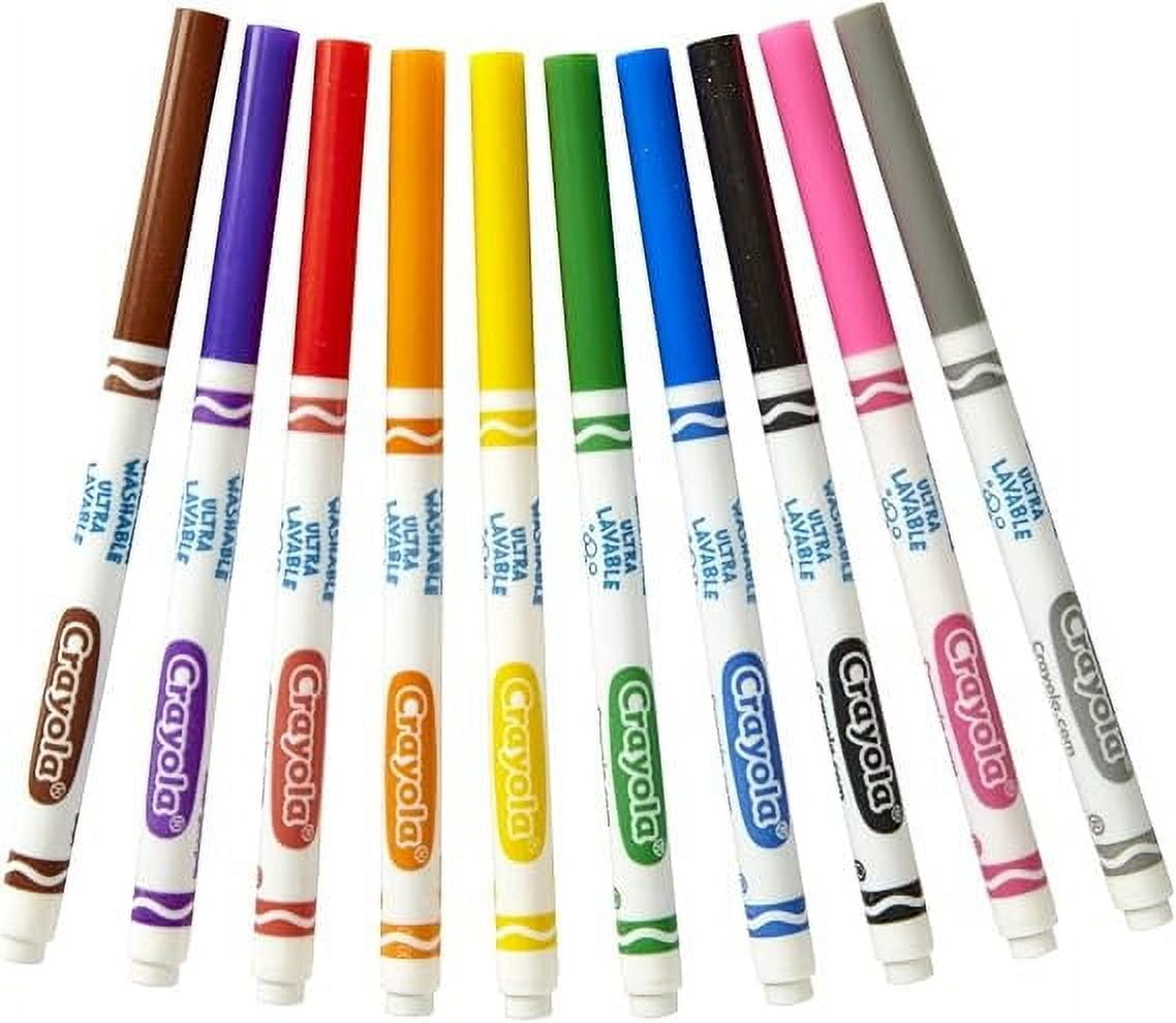 Crayola BIN587852-6 Fine Line Color Max Markers Ultra-Clean Washable - 10 Count - 6 per Pack