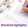 thumbnail image 4 of Duslogis Double Ended Pastel Highlighter Bible Marker Pens, Aesthetic Cute Mild Highlighters Assorted Colors with Soft Chisel & Bullet Tip,No Bleed Dry Fast for Office Supplies,12Pcs, 4 of 7