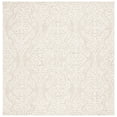 thumbnail image 2 of SAFAVIEH Blossom Asher Geometric Wool Area Rug, Beige/Ivory, 8' x 8' Square, 2 of 9