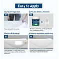 thumbnail image 5 of DWIL Tub Paint, Tub and Tile Refinishing Kit with Tools, White Bathtub Paint Water Based &Low Odor, Easy to Use for Sink Bathroom Shower, Semi-Gloss White 35oz/50-55sq.ft, 5 of 5