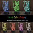 thumbnail image 4 of Squirrel 3D Illusion Lamp Touch Sensor LED Night Light, 4 of 5