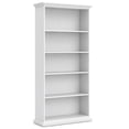 thumbnail image 3 of Home Square 2-Piece Set with TV Stand and 5 Shelf Bookcase in White, 3 of 20