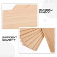 thumbnail image 3 of 10Pcs Unfinished Bookmarks Bamboo Chips Rectangular Cutouts Rectangular Cutouts Bamboo Crafts, 3 of 5