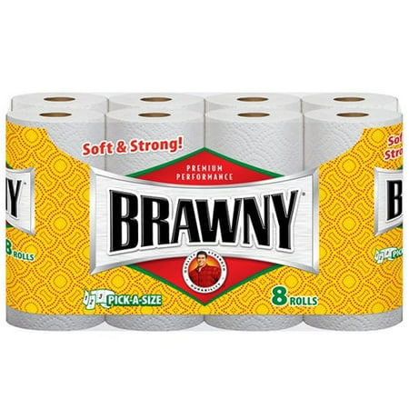 Brawny Pick-A-Size Paper Towels, 8 Pack