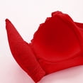 thumbnail image 4 of Elainilye Fashion Wirefree Bras for Women Maple Leaf Thin Bra Gathering Bra Underwear Everyday Bras,Red, 4 of 4