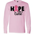 thumbnail image 3 of Inktastic Breast Cancer Hope for a Cure Long Sleeve T-Shirt, 3 of 5