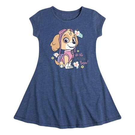 

Paw Patrol - Adventure Begin - Toddler And Youth Girls Fit And Flare Dress