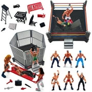 Best Wrestling Toys - ToyVelt 32-Piece Wrestling Toys for Kids - Wrestler Review 