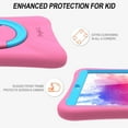 thumbnail image 4 of iPad 9.7 2017/2018 Case for Kids - Lightweight Shockproof Handle Stand Rugged Cover for Apple iPad 6th Generation/Air 2 (Pink/Blue), 4 of 6