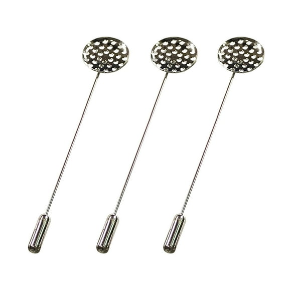 Sipeihong 20pcs Silver Alloy Brooch Pin Sticks for DIY Jewelry & Costumes