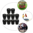 thumbnail image 3 of ifundom 10-Pack Black Rubber Trampoline Leg Caps Noise Dampening Protective Covers Simple Design, 3 of 6