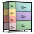 thumbnail image 1 of Sorbus Dresser with 7 Drawers (Pastel/Black), 1 of 7