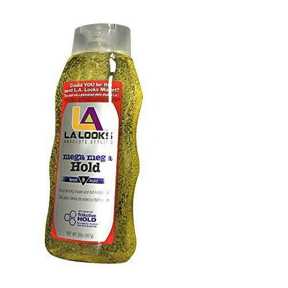 Mega Mega Hold Styling Gel by L.A. Looks for Unisex Gel, 20 Ounce (Pack of 2)