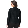 thumbnail image 3 of Jessica London Women's Plus Size Suede Zip-Front Jacket, 3 of 5