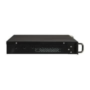 Athena Power RM-1U100D 5.25 in. Aluminum & Steel 1U Rackmount Server Case - 1 External Drive Bays, Black