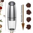 thumbnail image 5 of Gravity Electric Salt and Pepper Grinder Set, Adjustable Coarseness, Mill Grinder, Battery Powered, One Hand Operated, 5 of 5