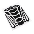 thumbnail image 4 of funtasica Motorcycle Reflective Sticker Gas Tank Knee Fuel Side Grips Protector Silver, 4 of 6