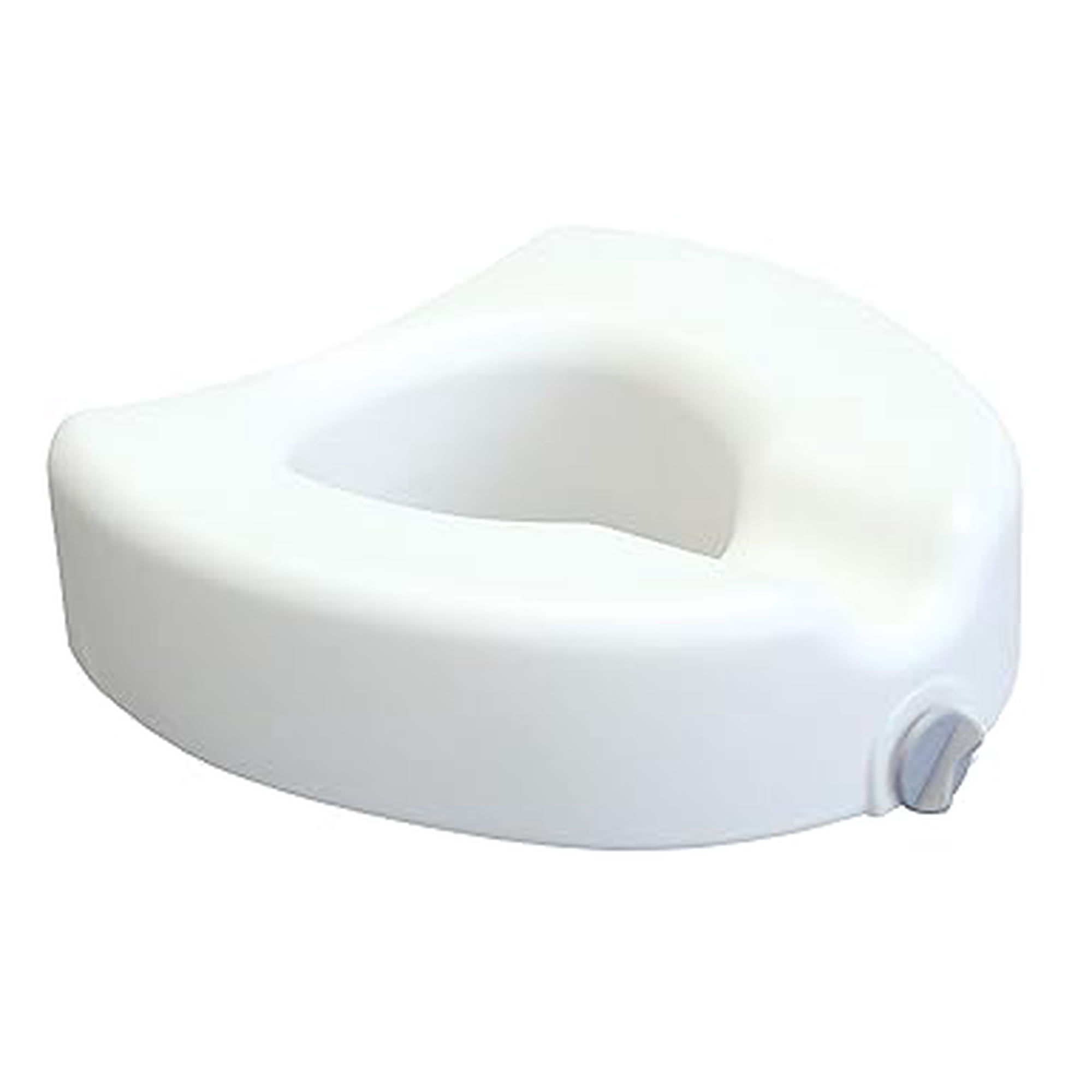 Lumex Locking Raised Toilet Seat, 4.5" Height, 300 lbs Weight Capacity, Bathroom Stool Riser, 6486A-