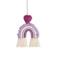 thumbnail image 4 of 4 piezas Macrame Rainbow Car Charm con cuentas de madera para la decoración de la pared del hogar (Color 4), 4 of 5