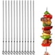 thumbnail image 1 of 20 piezas brochetas Kabob, brocheta plana de Metal para barbacoa, palitos de acero inoxidable de 14 de largo, reutilizables Hy, 1 of 4