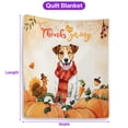 thumbnail image 5 of Happy Thanksgiving Jack Russell Terrier with Turkey Pumpkins Autumn Vibes Quilt Blanket Parson Jack Dog Lover Cozy Comforter Throw Blanket - 12018, 5 of 5