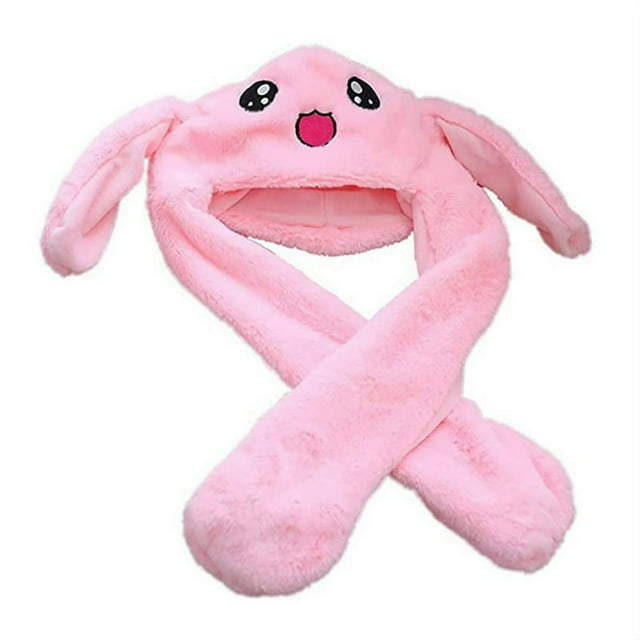 Bunny Hat Rabbit hat Ear Moving Plush Animal Hats Rabbit Cap with Moving Ears
