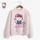 thumbnail image 3 of Sudadera con capucha de cuello redondo con estampado vintage de HELLO KITTY, sudadera Harajuku para mujer, sudadera de otoño, sudaderas kawaii de HELLO KITTY, 3 of 5