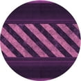 thumbnail image 1 of Ahgly Company Indoor Round Patterned Orchid Purple Area Rugs, 7' Round, 1 of 6